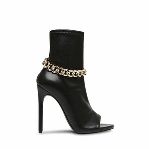 Steve Madden Elettra C open - toe bootie Black Gold Chain